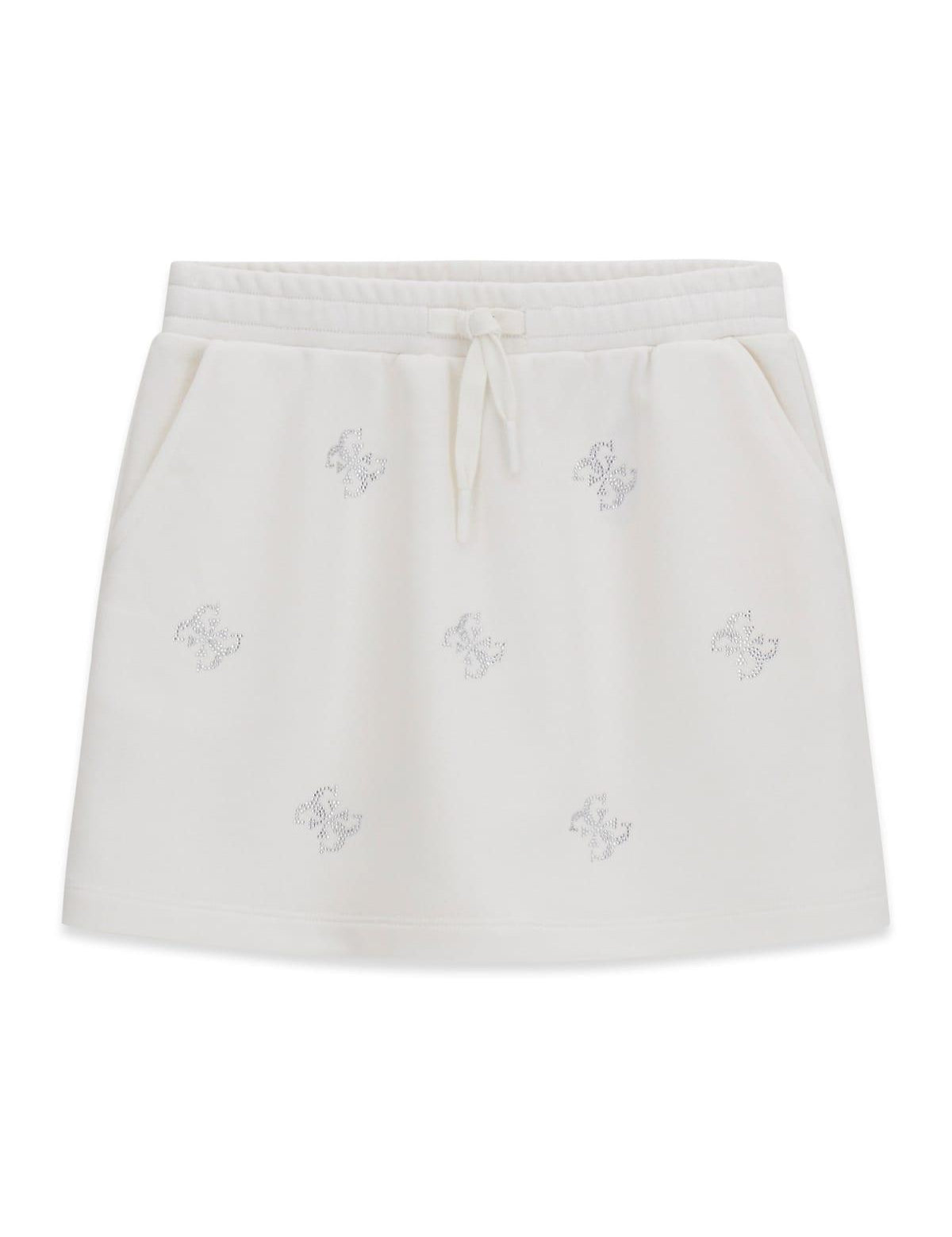 Gonna felpa logata con strass ragazza Guess 