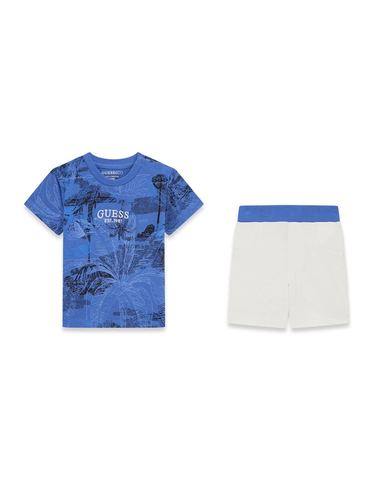 Completo t-shirt e bermuda neonato Guess 