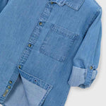 Camicia jeans manica lunga bambino 