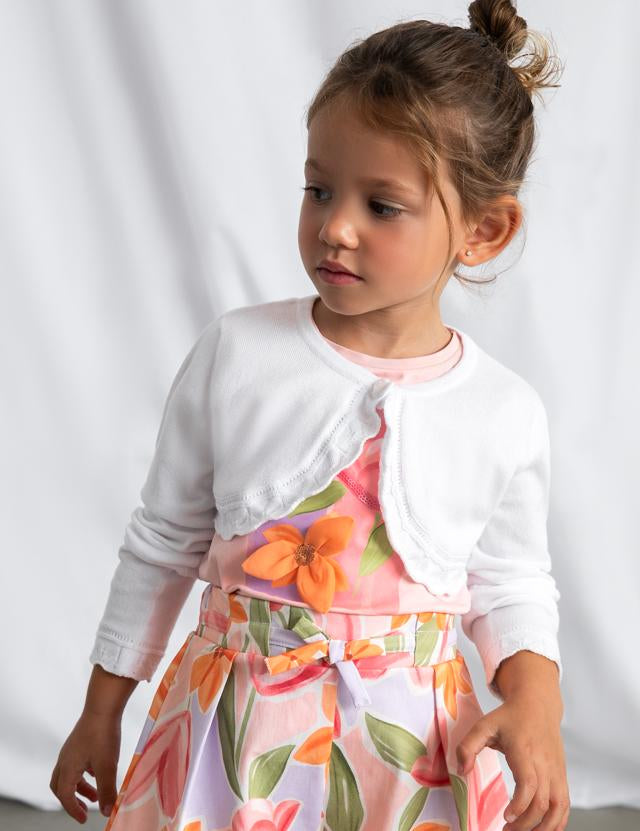 Cardigan tricot basic bambina 