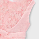 Vestito cerimonia con dettagli in pizzo bambina 