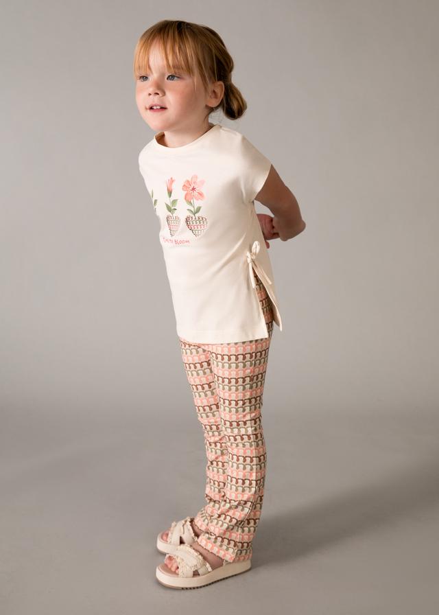 Completo leggings flare a fantasia 