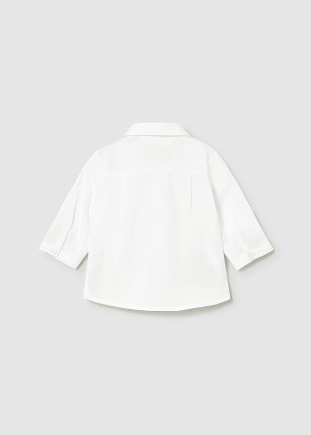 Camicia manica lunga con papillon neonato 