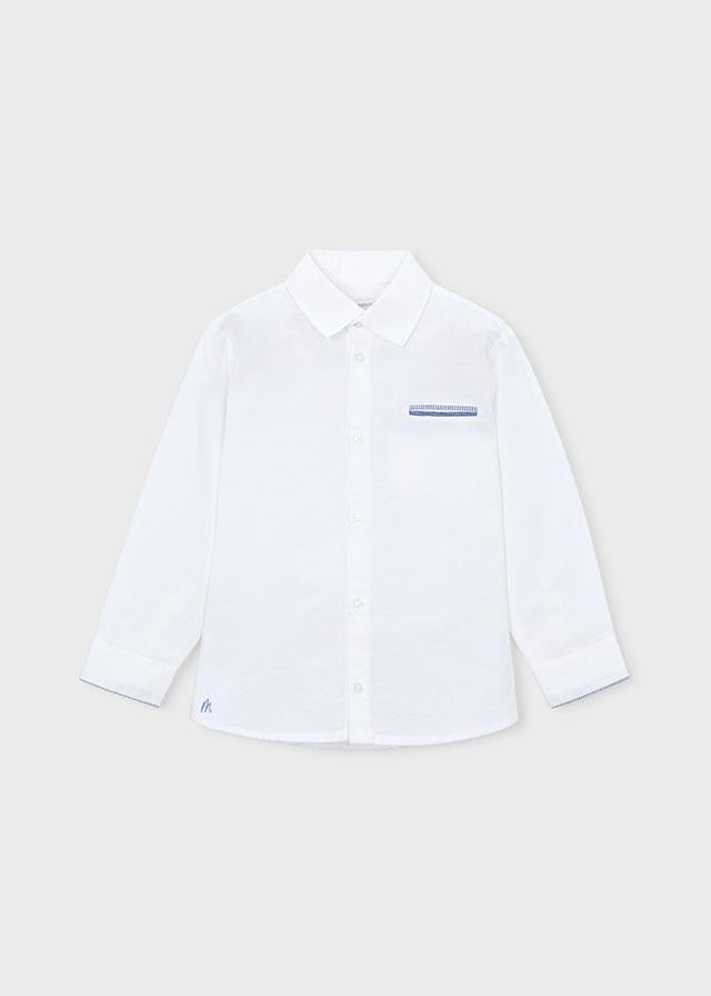 Camicia manica lunga in lino elegante bambino 