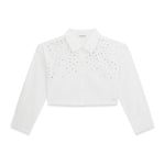 Camicia crop con strass ragazza Guess 