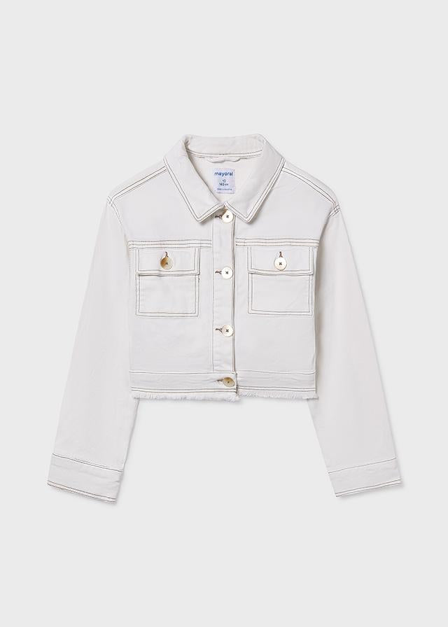 Giubbotto twill ragazza<BR/> 