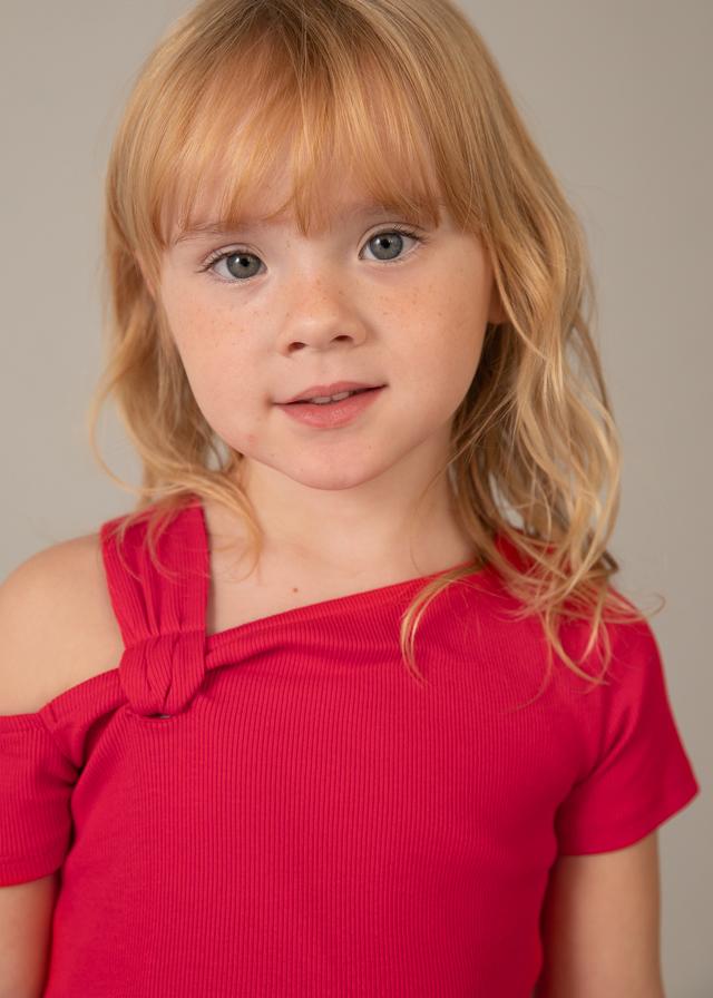 Maglietta asimmettrica bambina 