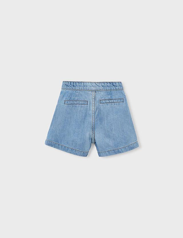 Bermuda denim fluido bambina 