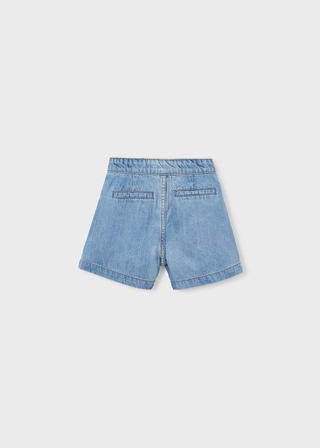 Bermuda denim fluido bambina 