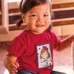 Maglietta con fascia stampata neonata 