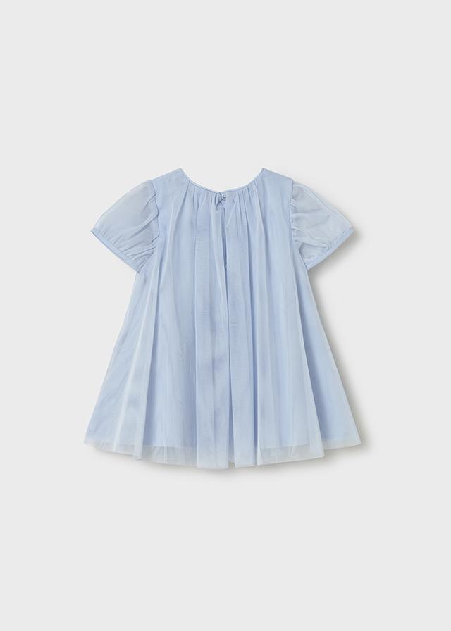 Vestito tulle con borsetta neonata 