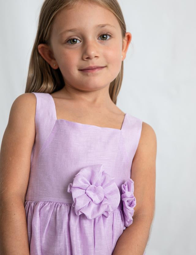 Vestito cerimonia fiore bambina 