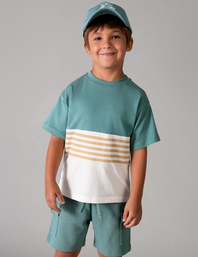 Completo in maglia 3 pezzi bambino 
