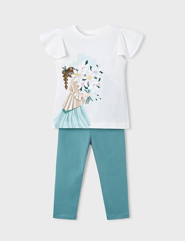 Completo leggings stampato 