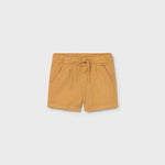 Bermuda lino relaxed arancio 