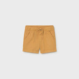 Bermuda lino relaxed arancio 
