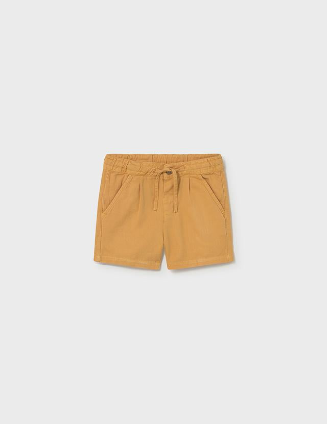 Bermuda lino relaxed arancio 