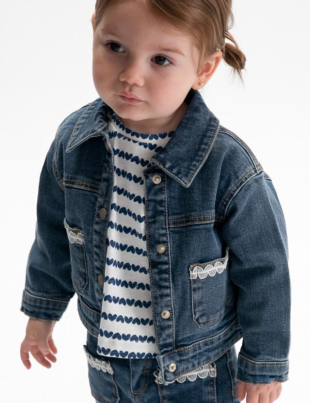 Giubbotto jeans neonata 