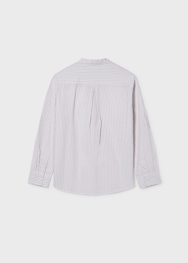 Camicia manica lunga colletto alla coreana ragazzo 