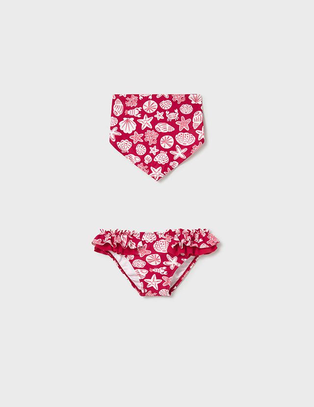 Costume modello culotte e fazzoletto neonata 