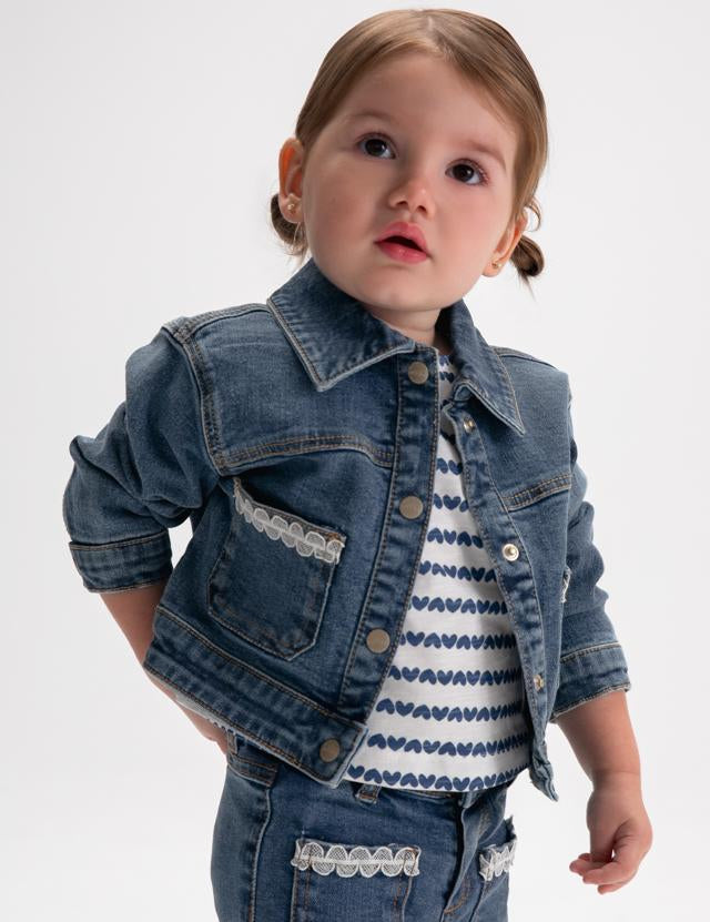 Giubbotto jeans neonata 