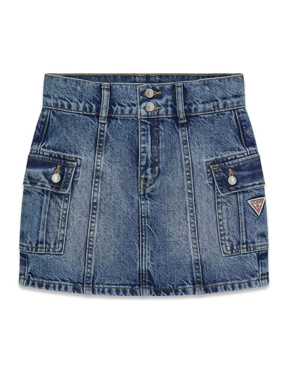Gonna in denim cargo ragazza Guess 