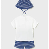 Completo in maglia 3 pezzi con cappello neonato 