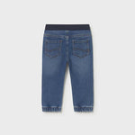 Pantalone jeans con cintura elasticizzata neonato 