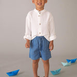 Bermuda jeans morbido bambino 