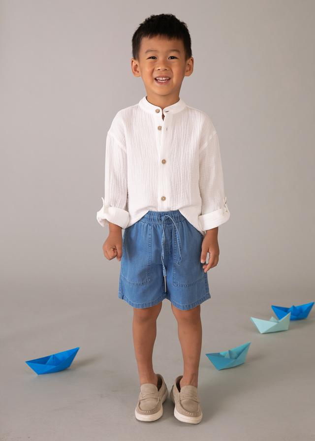 Bermuda jeans morbido bambino 