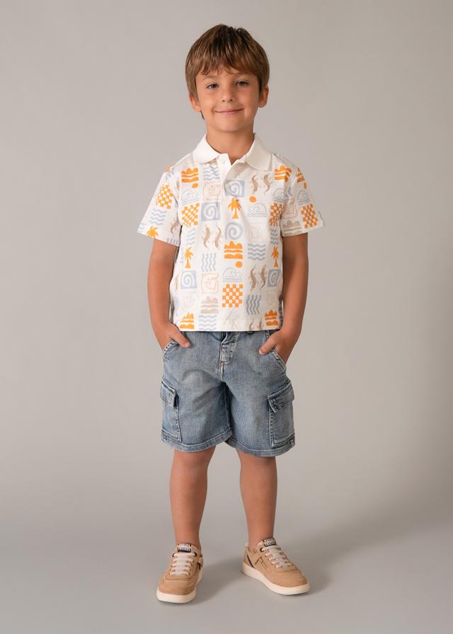 Bermuda denim cargo bambino 