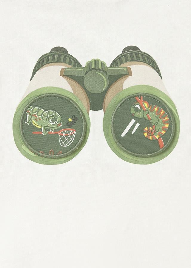 Maglietta interattiva binocolo neonato 