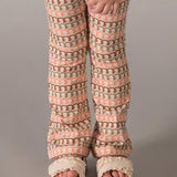 Completo leggings flare a fantasia 