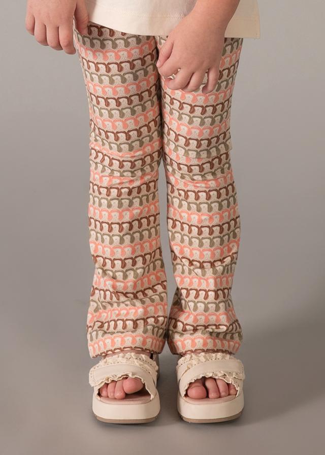 Completo leggings flare a fantasia 