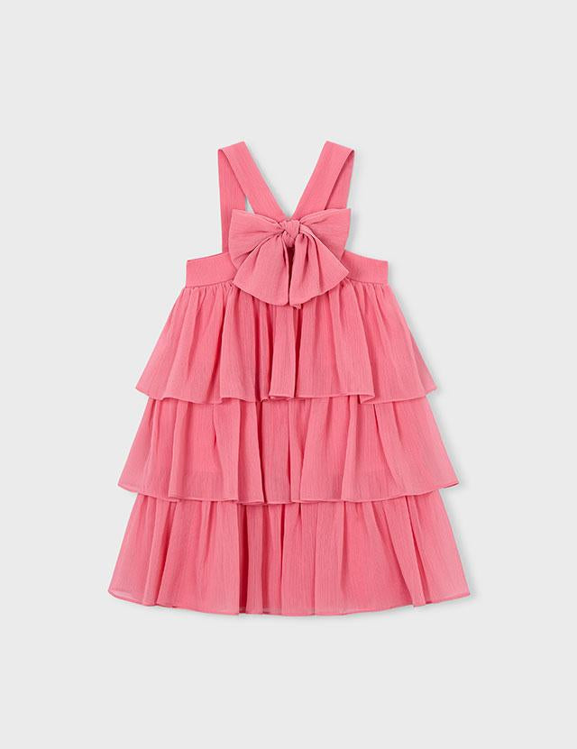 Vestito bambula volant bambina 