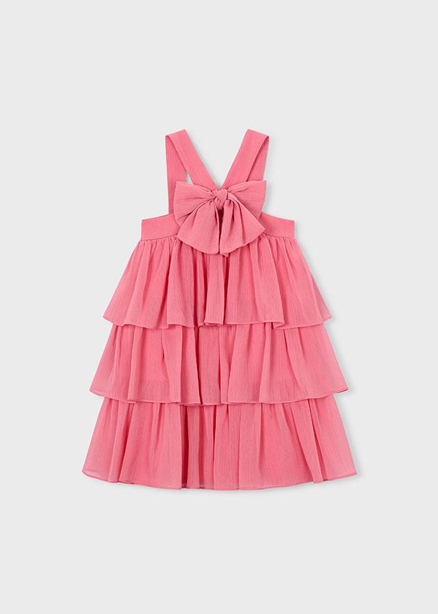 Vestito bambula volant bambina 
