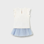 Completo gonna tulle neonata 