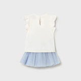 Completo gonna tulle neonata 