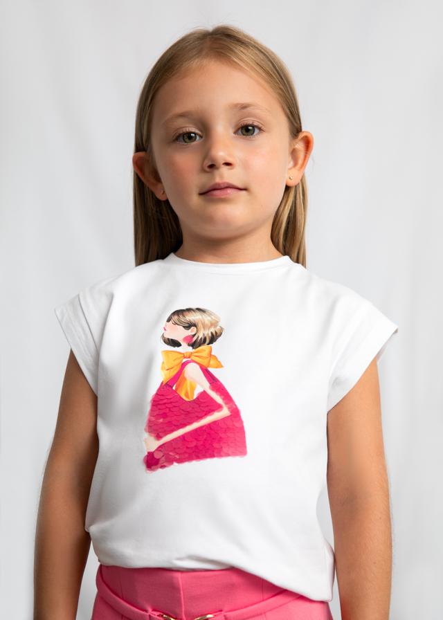Maglietta stampata bambola bambina 