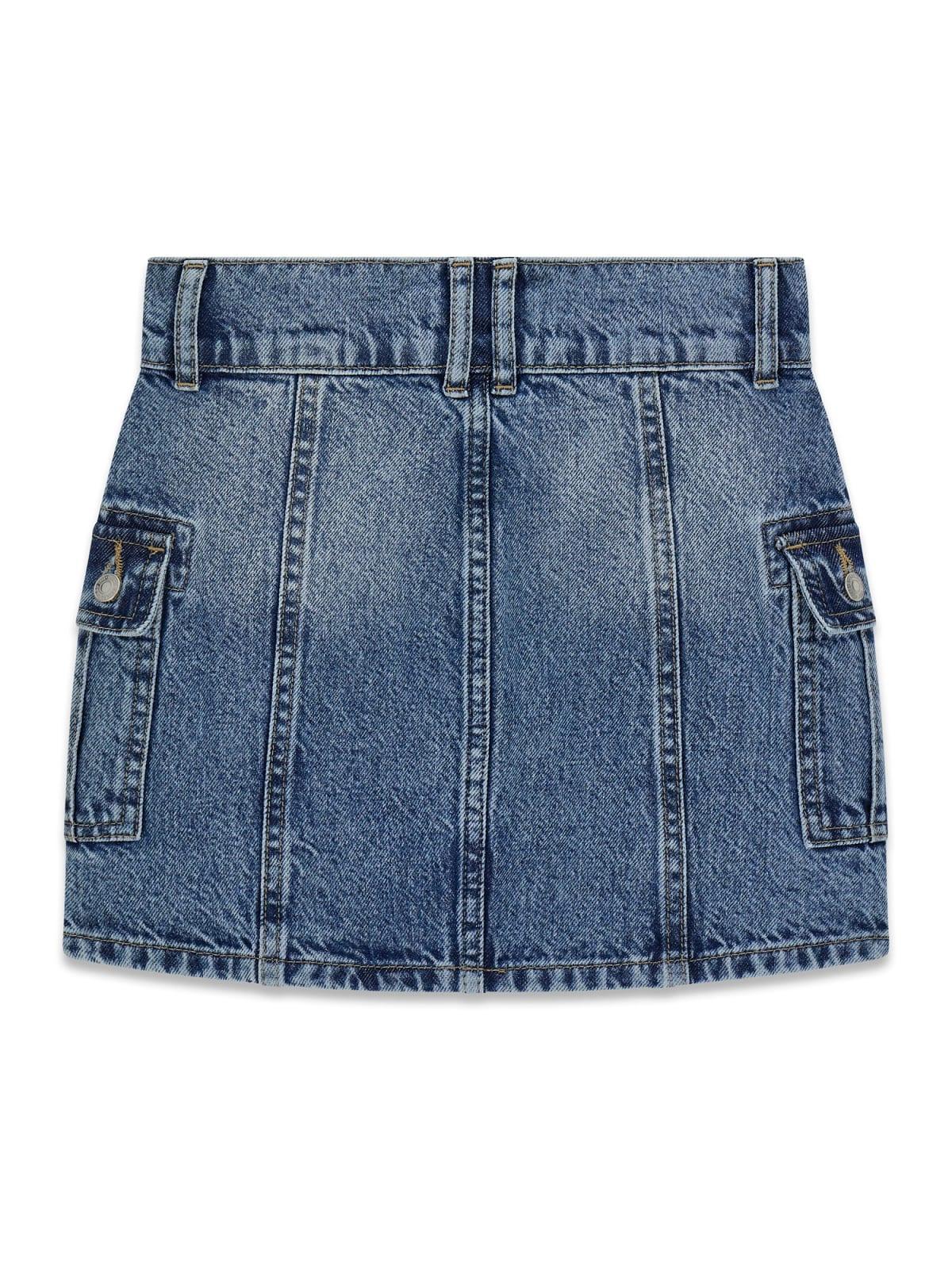 Gonna in denim cargo ragazza Guess 