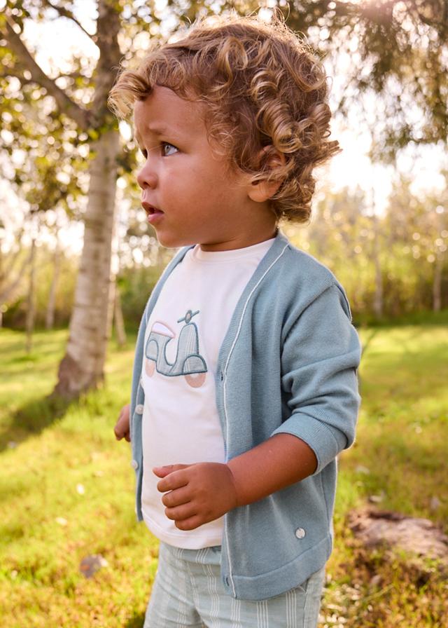 Cardigan collo a V neonato 