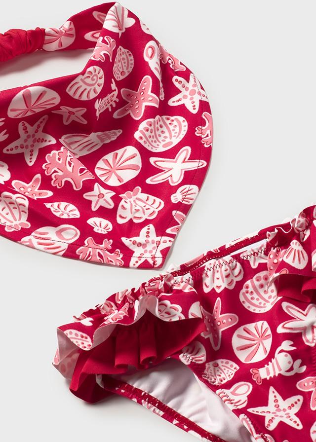 Costume modello culotte e fazzoletto neonata 