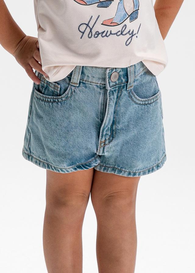 Pantaloncino jeans basic bambina 