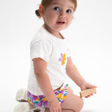 Completo 3 pezzi con pantaloncino neonata 