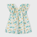 Vestito cerimonia stampa floreale bambina 