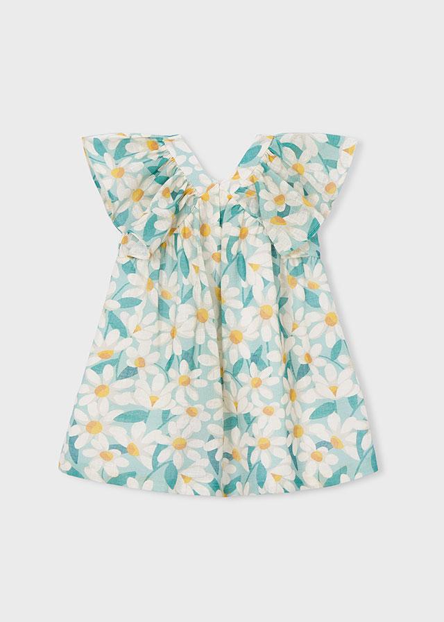 Vestito cerimonia stampa floreale bambina 