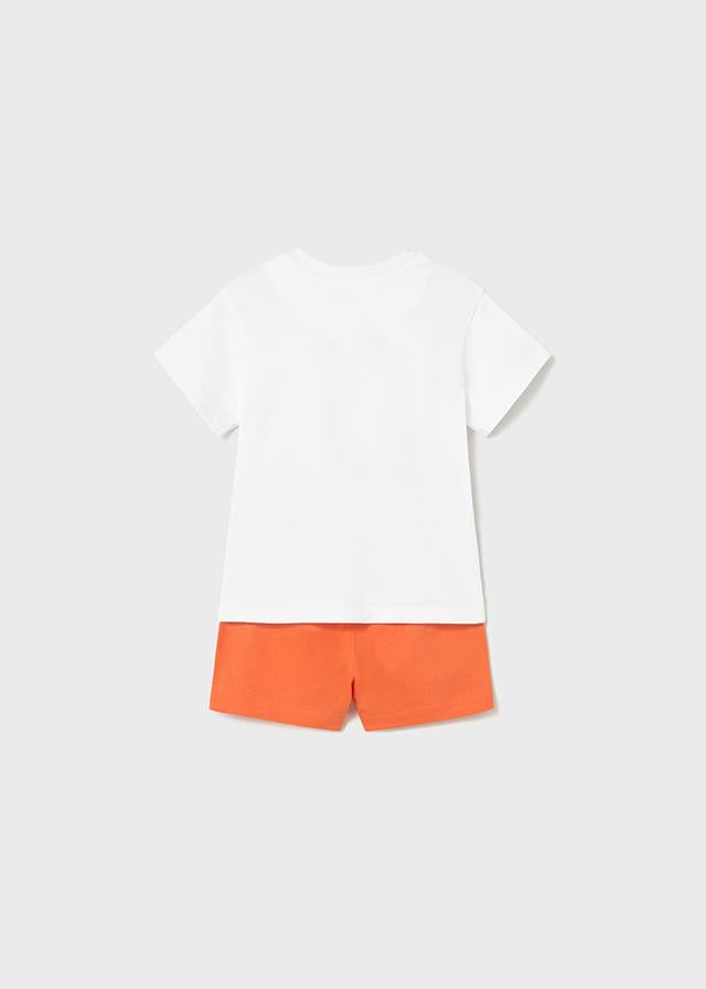 Completo in maglia bermuda e maglietta neonato 