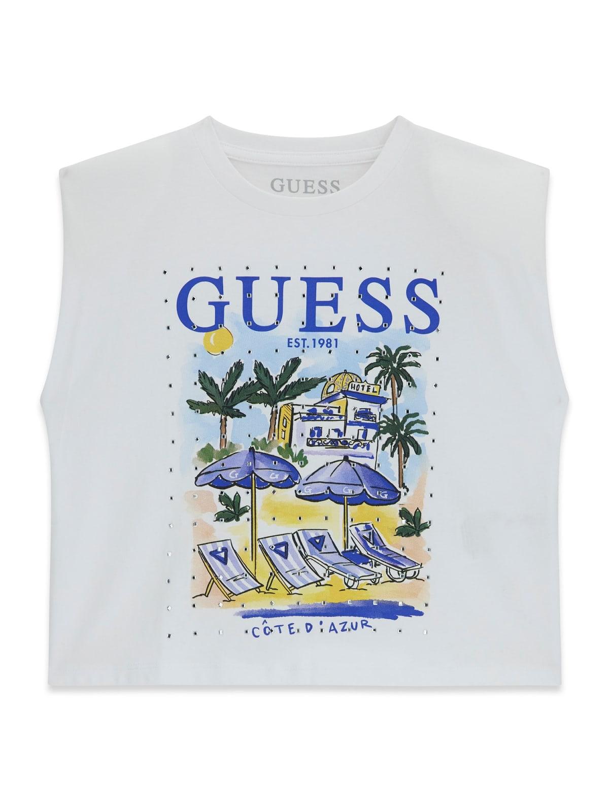 Canotta oversize boxy fit ragazza Guess 