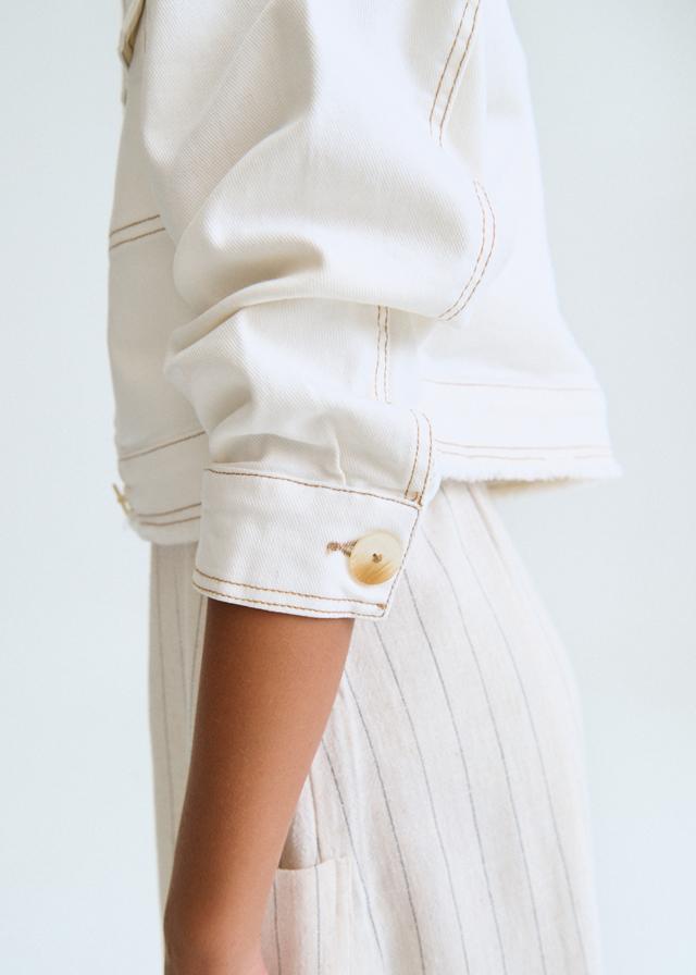Giubbotto twill ragazza<BR/> 