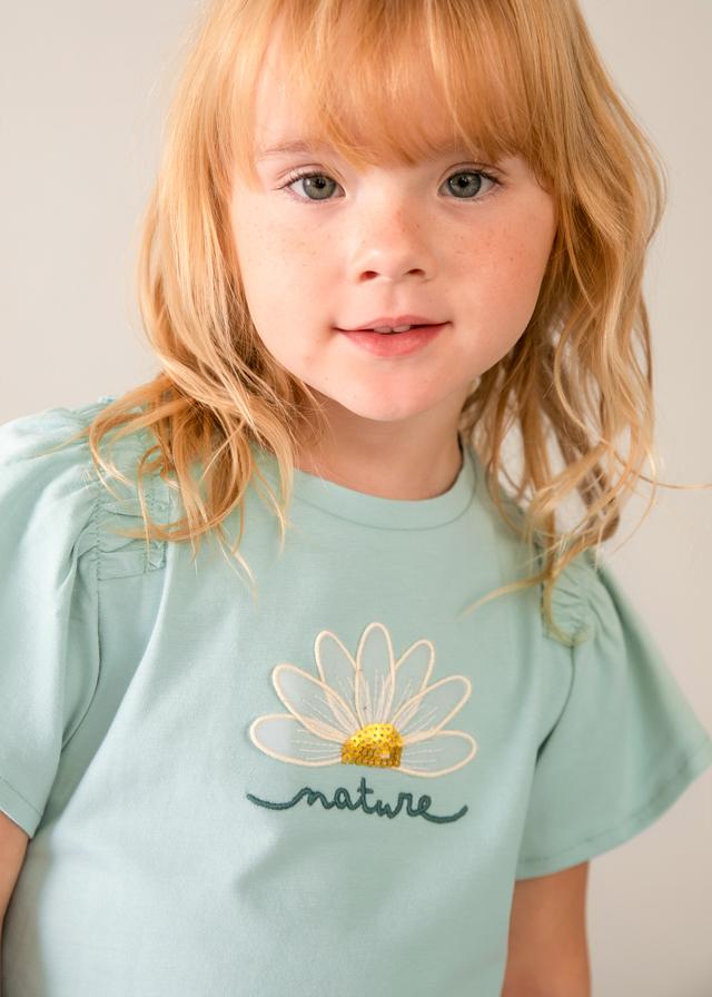 Maglietta aplique bambina 
